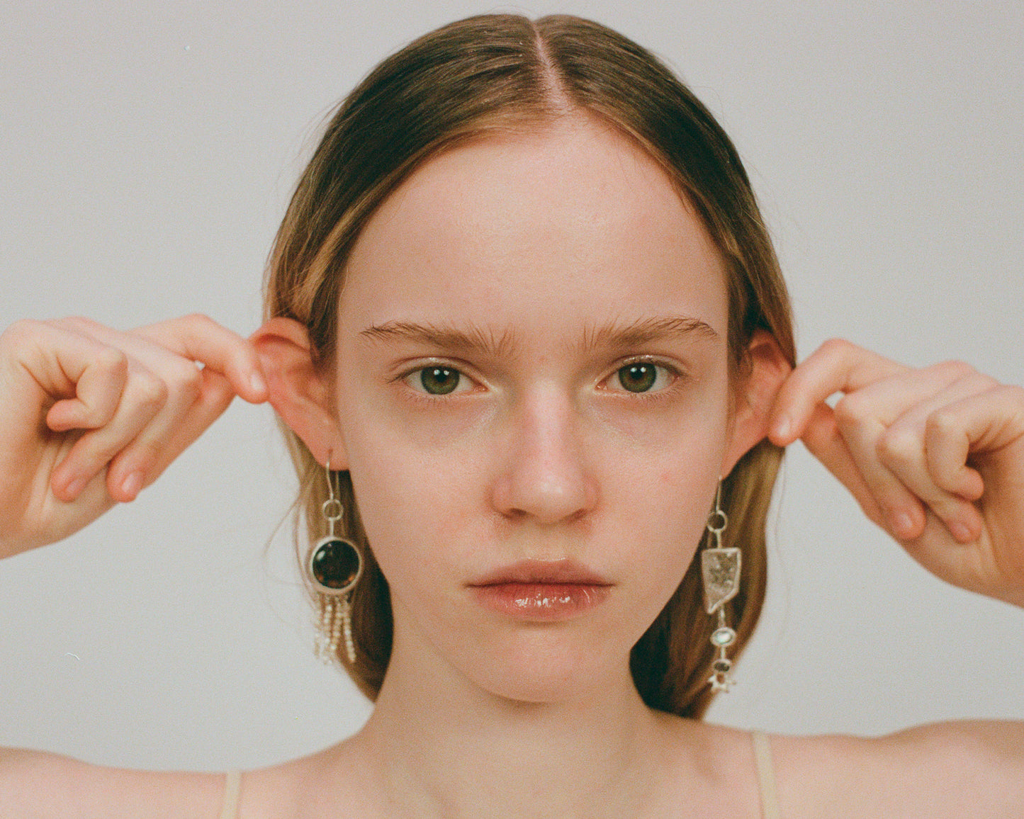 Golden Glow Mismatched Earrings