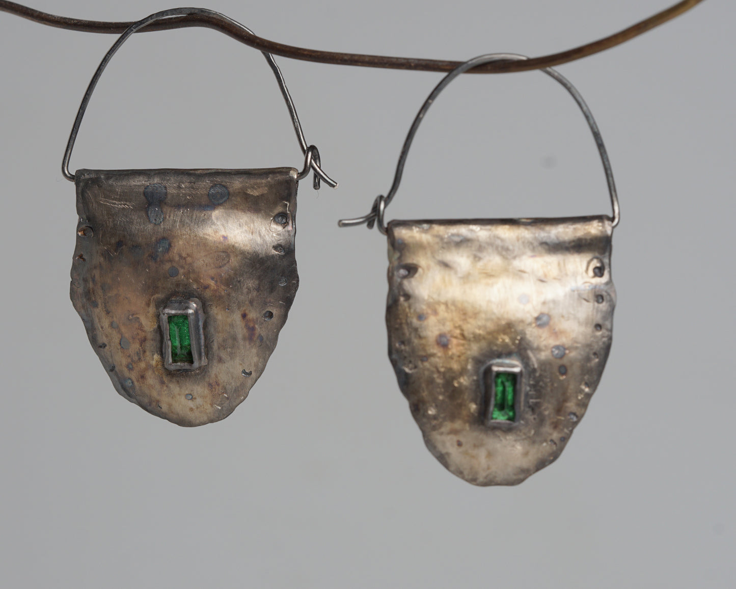 Hand-forged Silver Earrings
