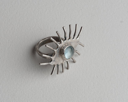 Aquamarine Gaze Ring