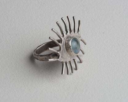 Aquamarine Gaze Ring