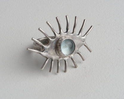 Aquamarine Gaze Ring