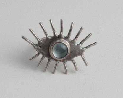 Aquamarine Gaze Ring