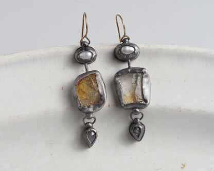 Citrine Raw Drops