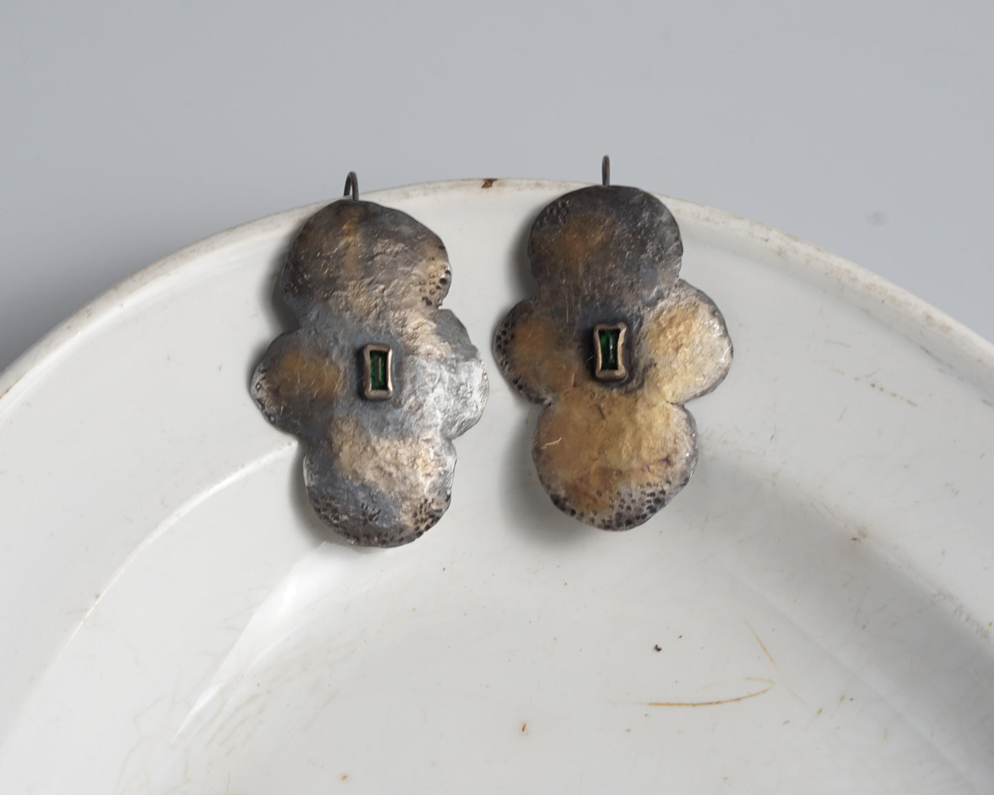 Forged Leaf Earrings