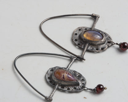 Relic Arc Opal Earrings