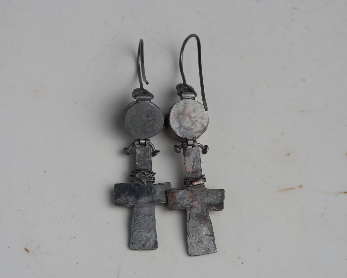 Blood Drop Pearl & Garnet Earrings