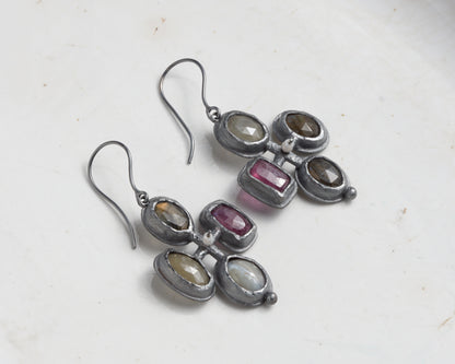 Mosaic Cross Earrings