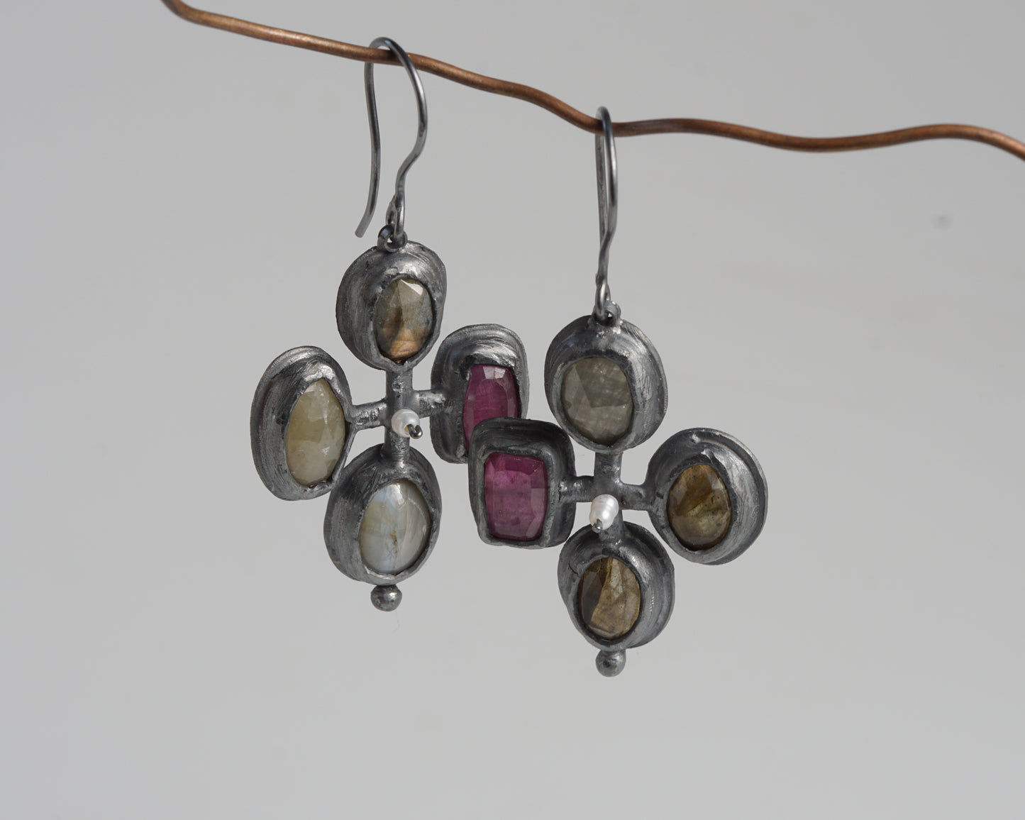 Mosaic Cross Earrings