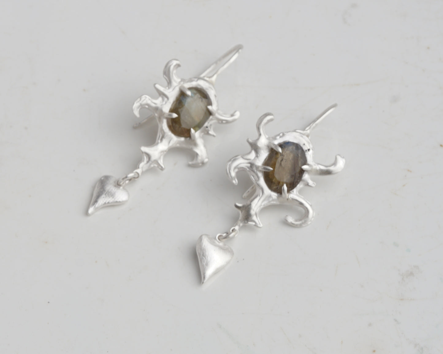 Raw Carving Earrings