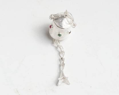 Silver Locket Box Pendant