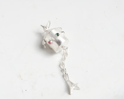 Silver Locket Box Pendant