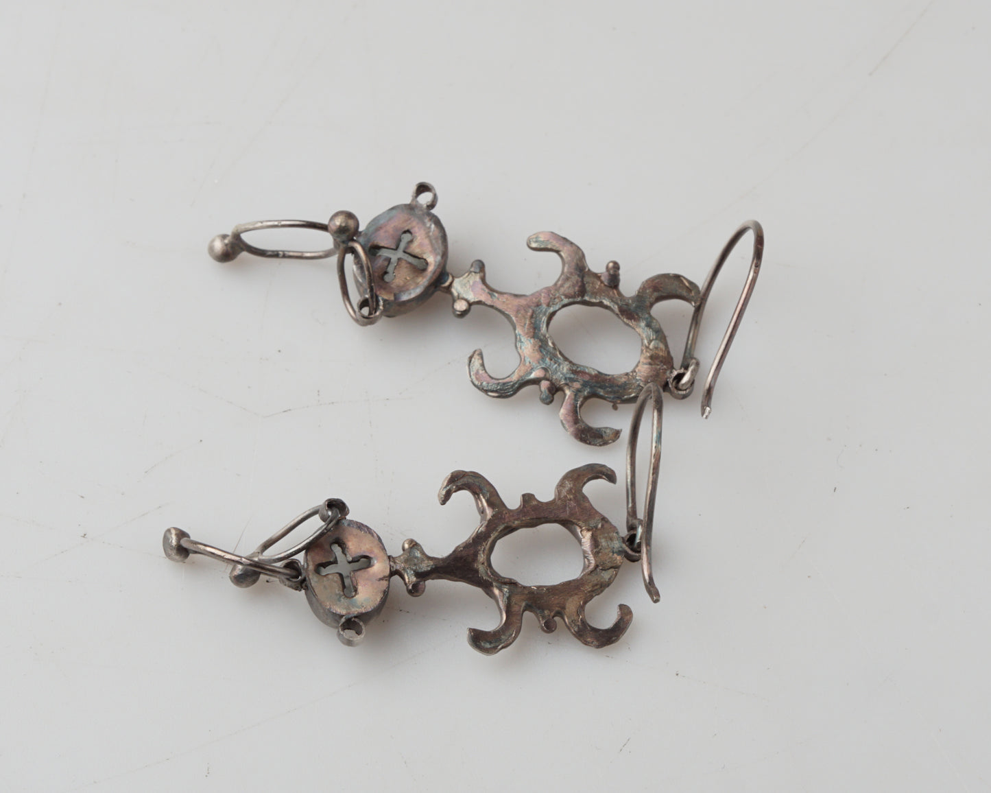 Raw Carving Earrings
