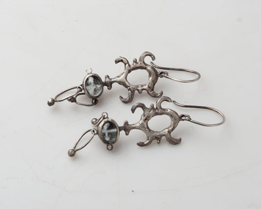 Raw Carving Earrings