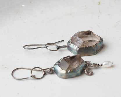 Dark water earrings