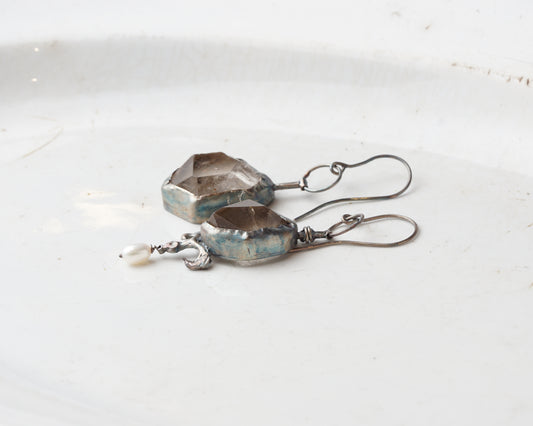 Dark water earrings