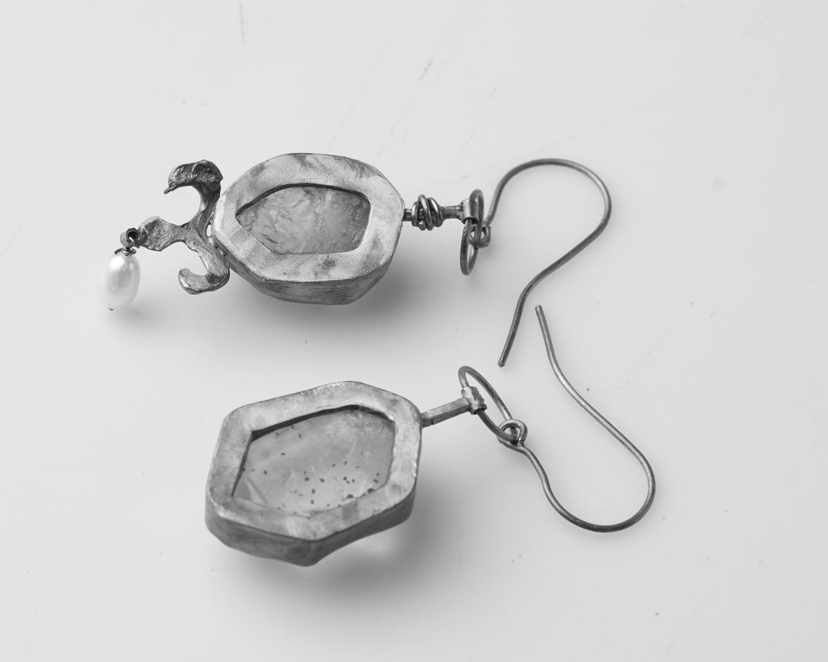 Dark water earrings