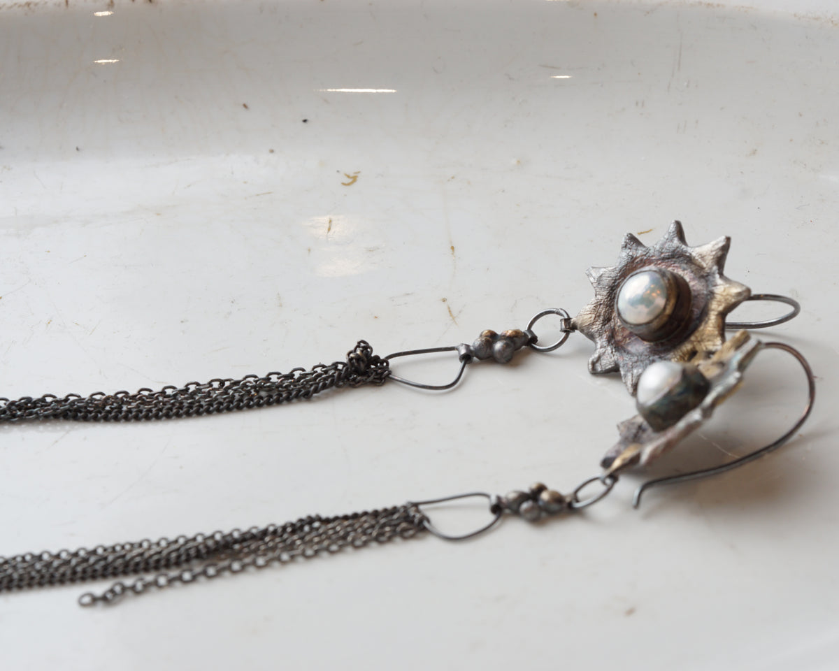 PEARL STAR EARRINGS
