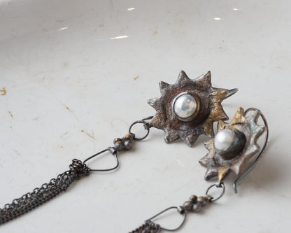 PEARL STAR EARRINGS