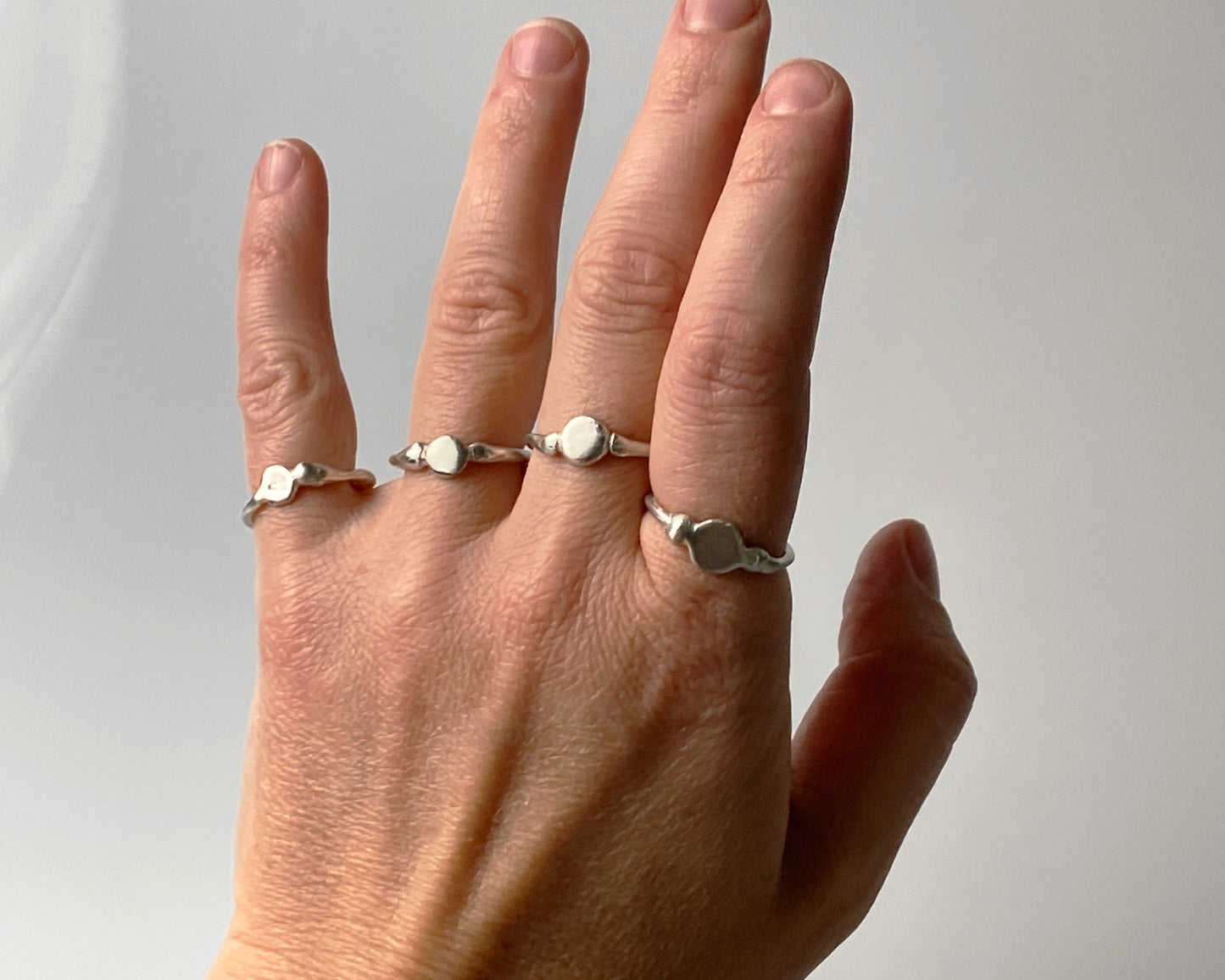 Handcrafted Sterling Silver Organic Form Ring