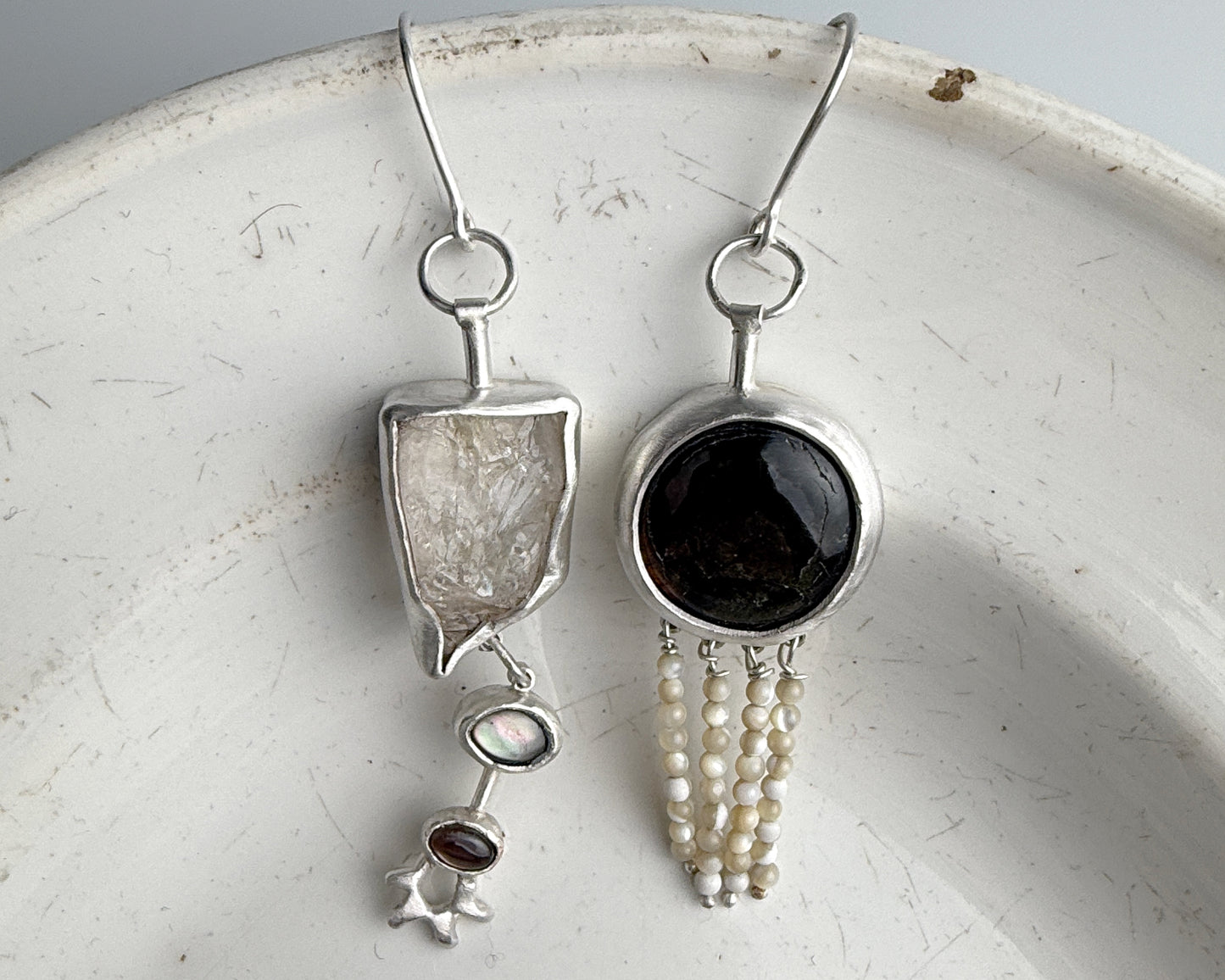 Golden Glow Mismatched Earrings