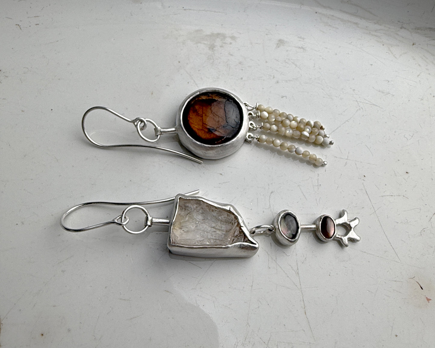 Golden Glow Mismatched Earrings