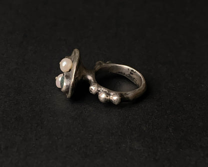 Anillo de Plata Esterlina Susurro de Musgo
