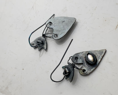 Black Heart Earrings