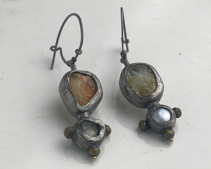 Fire & Ocean Artisan Earrings