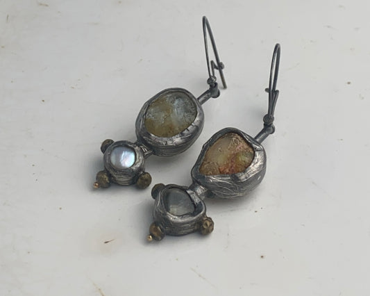 Fire & Ocean Artisan Earrings